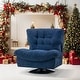 preview thumbnail 13 of 37, MCombo Swivel Accent Chair, Modern Tufted Upholstered Armless Chairs, Wide Seat Single Sofa Chair