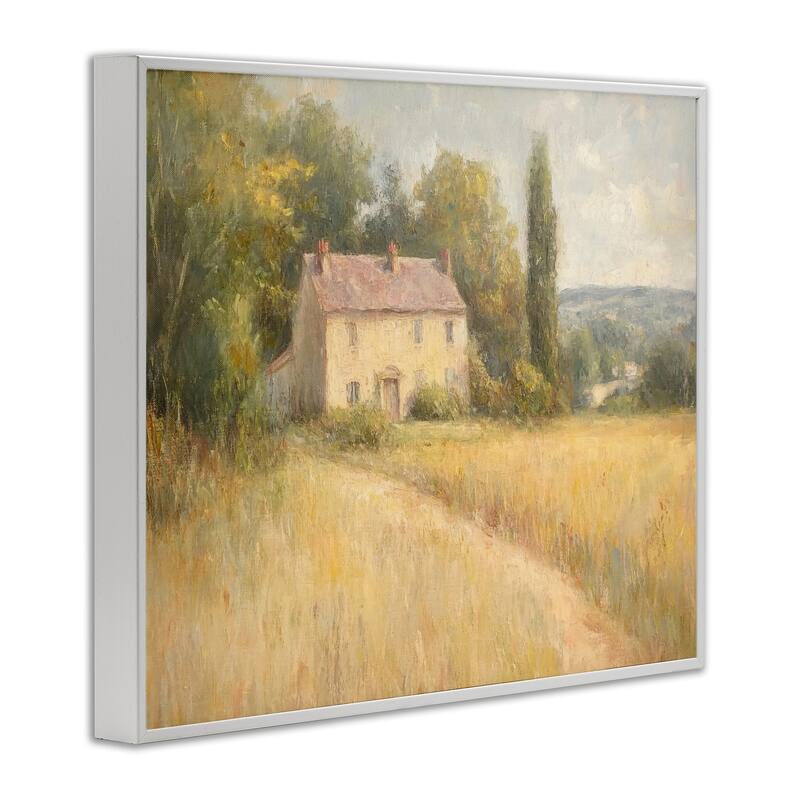 Stupell Hide Away Cottage House Framed Giclee Art Design By Petal Prints Design