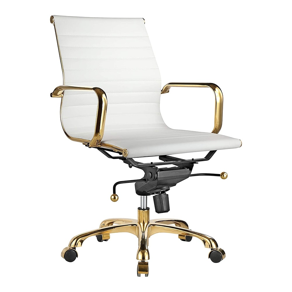 Gold frame deals office chair