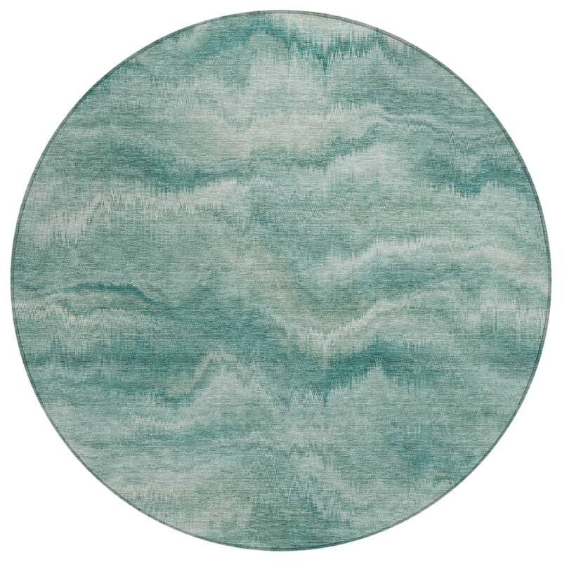 HomeRoots Abstract Transitional Rectangle Outdoor Rug