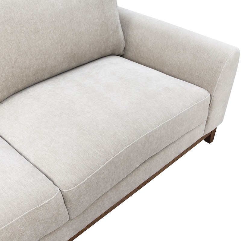 Furniture of America Lurek Mid Century Modern OEKO TEX Chenille Sofa
