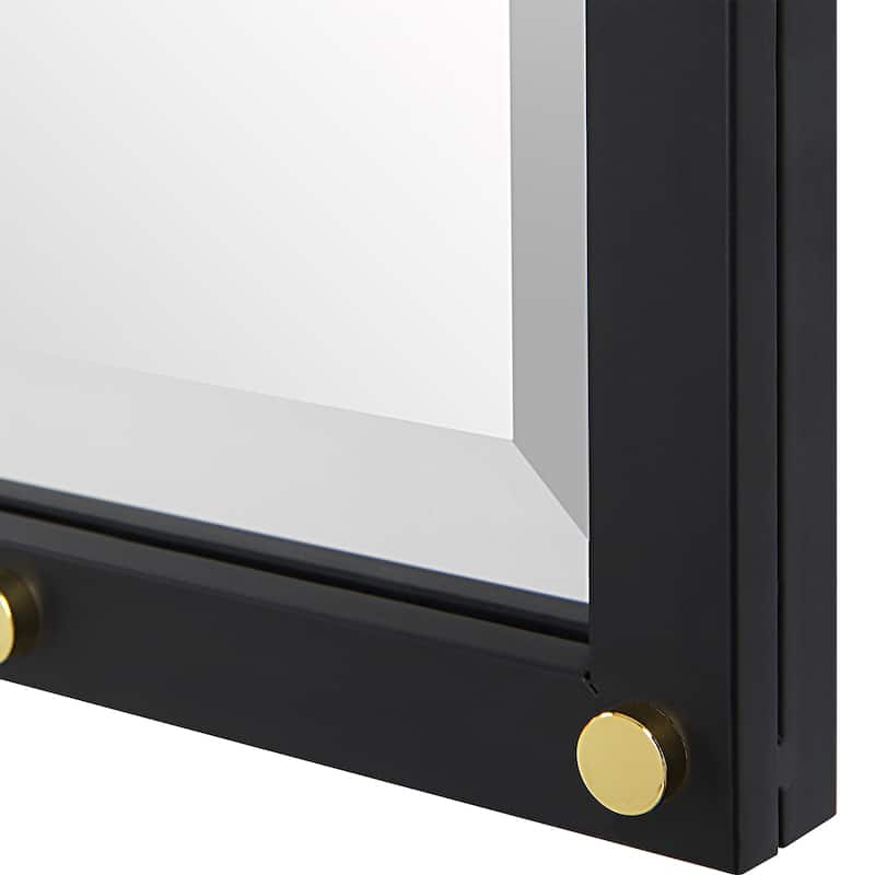 Uttermost Benedo Industrial Vanity Mirror - 24"W x 35.88"H x 1.13"D