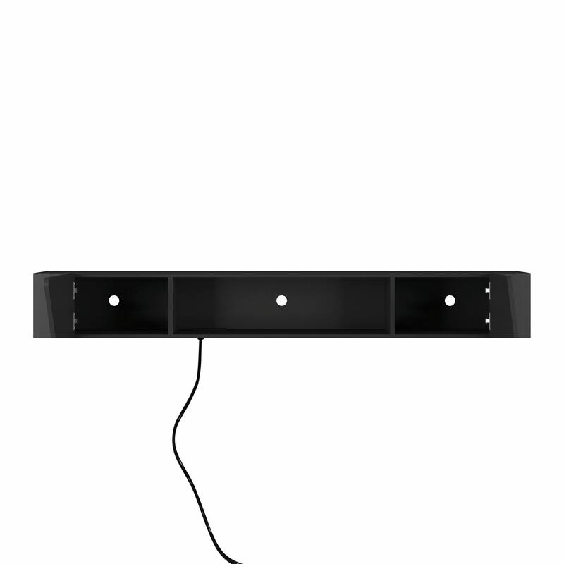 69" Modern TV Stand, Floating TV Cabinet Entertainment Center with 16 Color LEDs