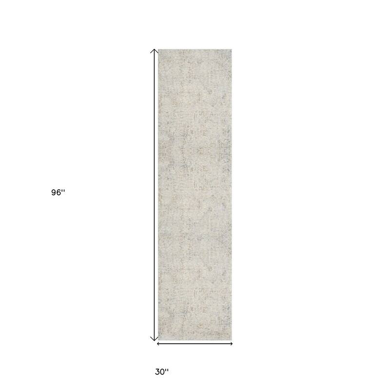 Abstract Modern Woven Area Rug - 96' X '30' X '0.24
