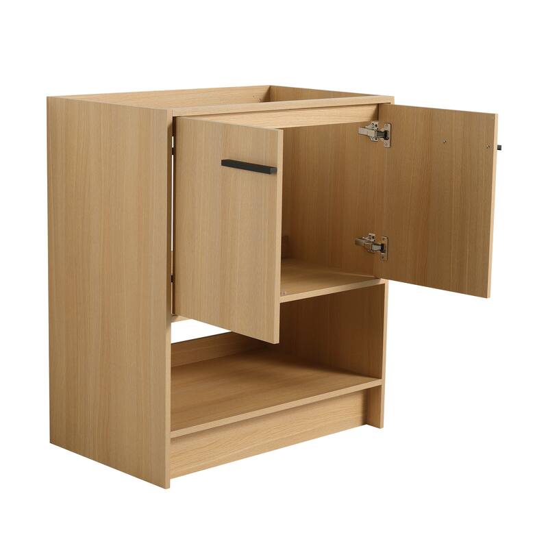 30" Bathroom Vanity, 2 doors, Freestanding Bathroom Cabinet Vanity, Plywood (Excluding Sink)