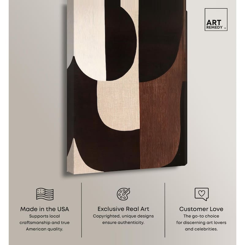 Quartet in Brown I Canvas by Art Remedy, Gallery Wrapped