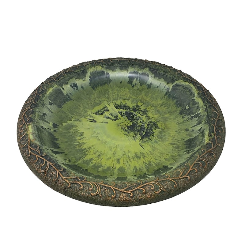19" Dia Fiber Clay Birdbath Tops