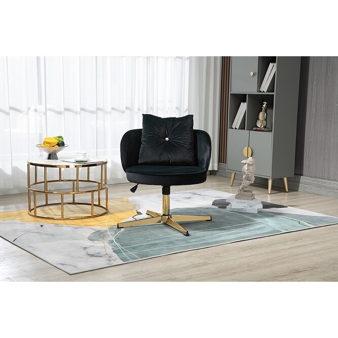Desk chair 2025 with gold accents