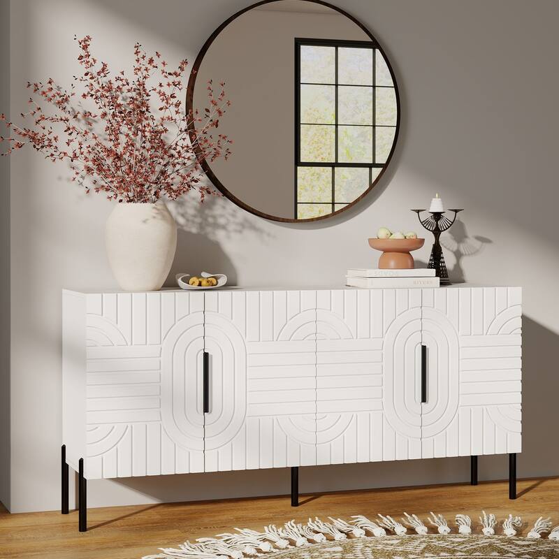 63-inch Modern Kitchen Buffet Cabinet Sideboard with Storage