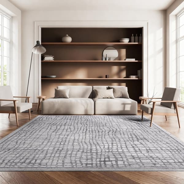 slide 2 of 26, SAFAVIEH Adirondack Abstract Grid Distressed Rug