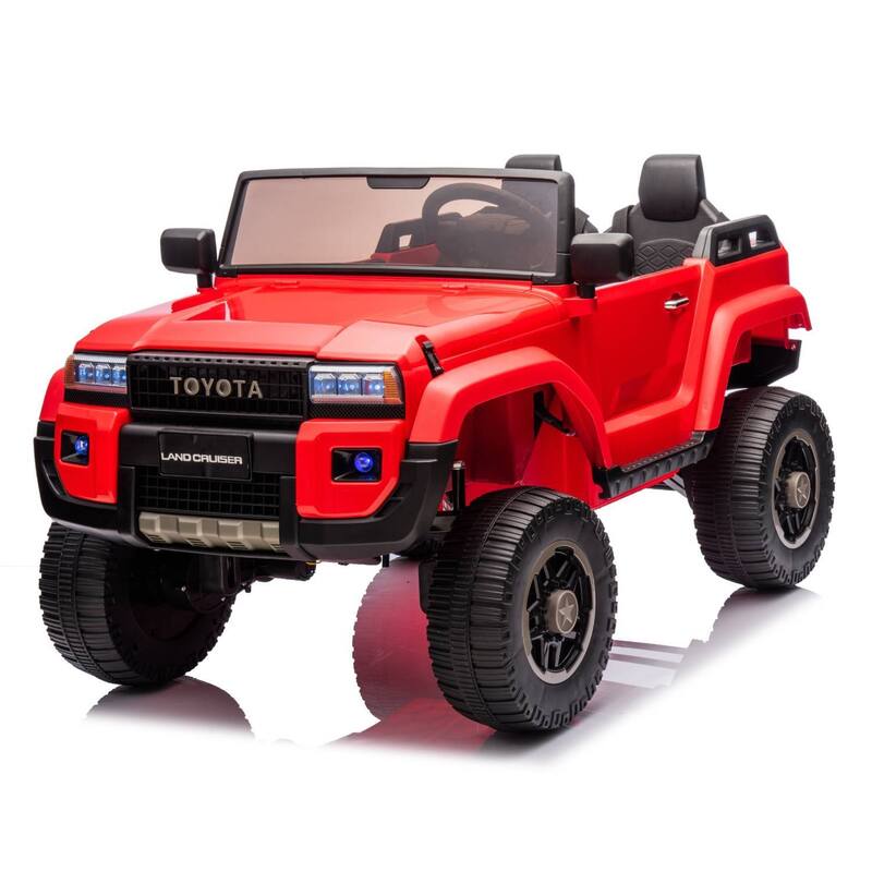 2-Seater Kids Electric Ride On Car Toy, Licensed Toyota LC250 for Kids Best Gifts - Red