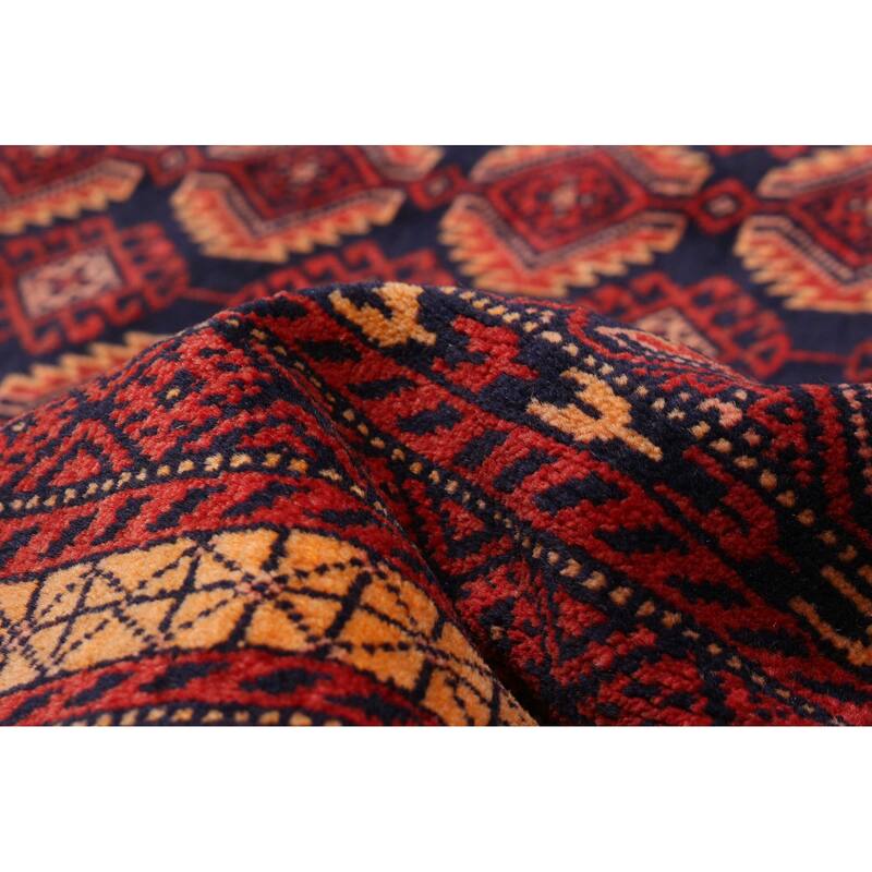 Teimani Red Rug 3'8" x 5'11" - 3'8 x 5'11