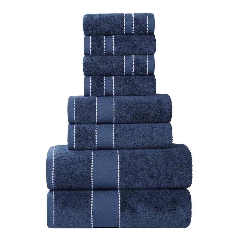 Superior Niles Cotton Ultra-Plush Absorbent 8 Piece Towel Set