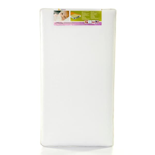slide 2 of 2, Dream on Me 150C Vinyl Convoluted Orthopedic Inner-spring Crib and Toddler Standard Mattress White - Vinyl