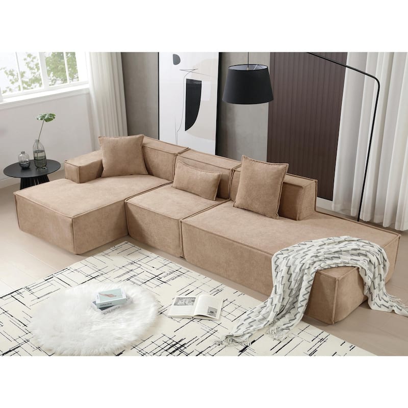 Modular Combination Living Room Sofa Set,Modern Sofa,Free Installation Sofa,L-shaped,Italian Minimalist Tofu Block Sofa