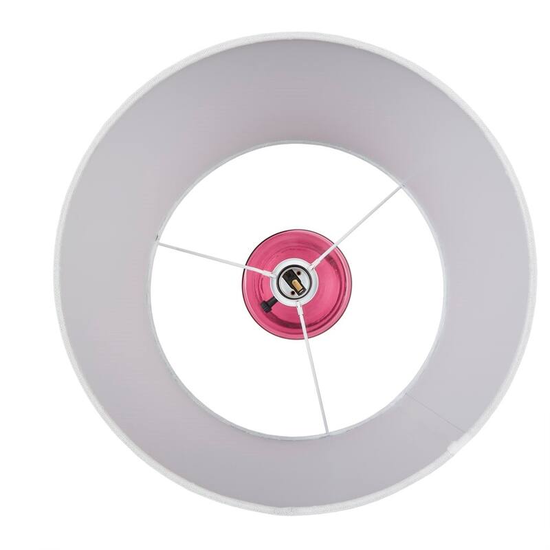 Pink Glass Table Lamp with LED Bulb Included Modern Bedroom Decor