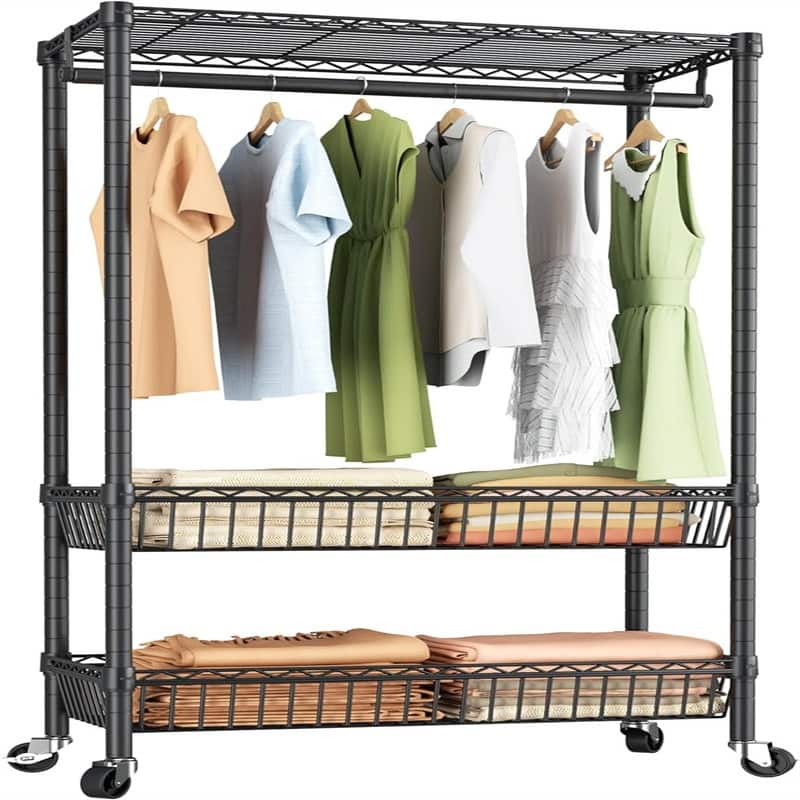 Adjustable Wire Shelving Clothing Racks