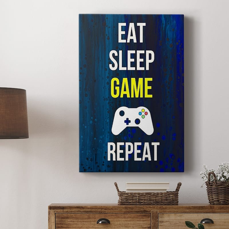 Gamer at Play V Premium Gallery Wrapped Canvas - Ready to Hang