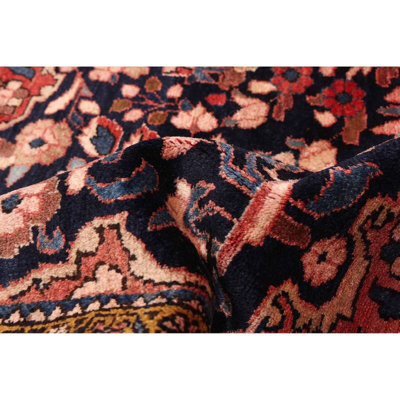 ECARPETGALLERY Hand-knotted Anadol Vintage Dark Navy Wool Rug - 5'9 x 7'9