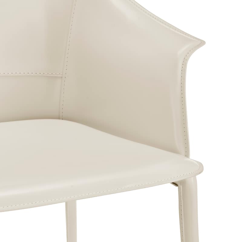 NPD Furniture Callie Recycled Leather Dining Arm Chair
