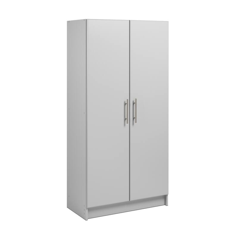 Prepac 'Winslow Elite' 32-inch Brown Storage Cabinet - 32 Inch - 32 Inch - Light Gray