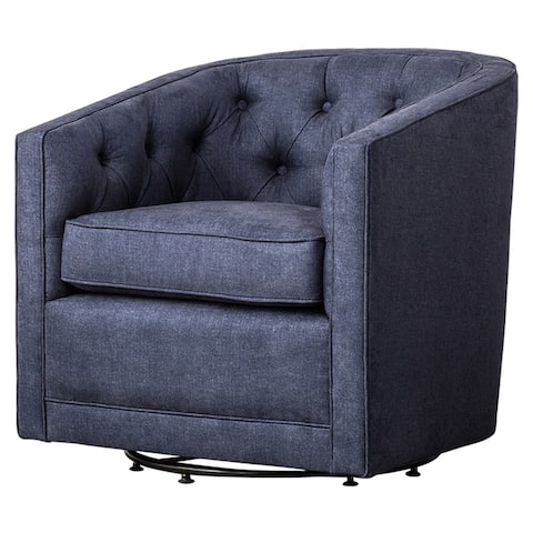 Walsh Fabric Swivel Barrel Chair