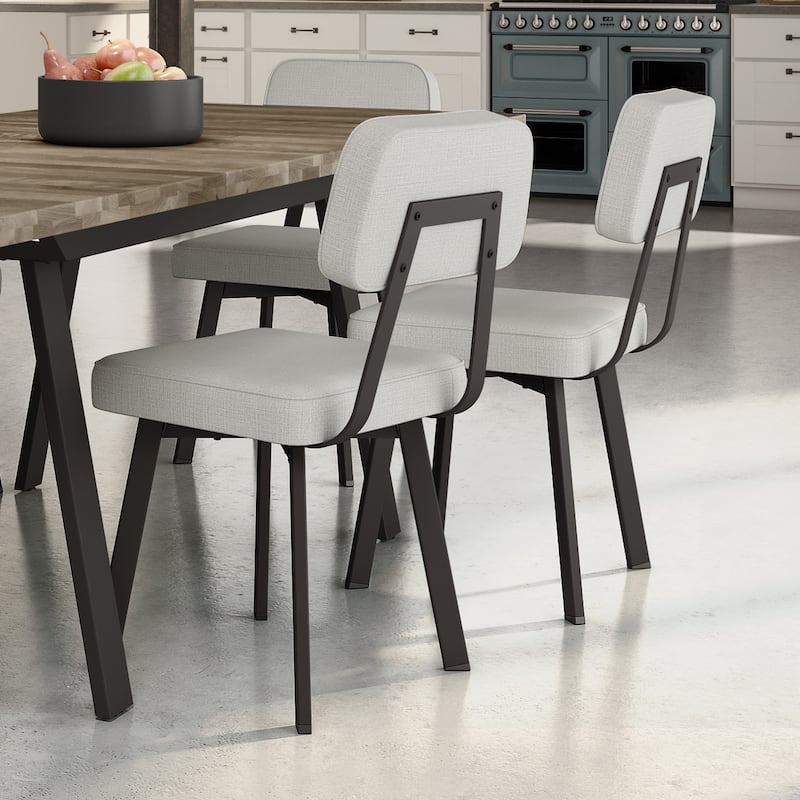 Amisco Clarkson Upholstered Dining Chair with Metal Legs