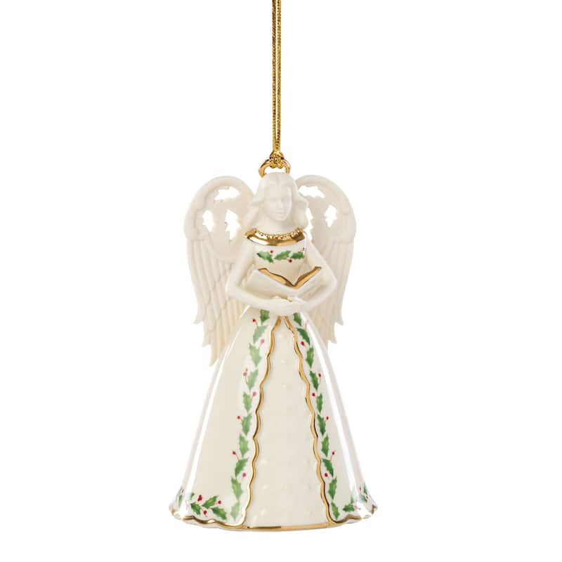 Lenox Holiday Angel Bell with Hymns Ornament