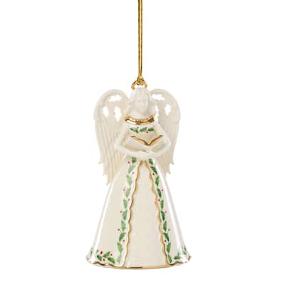 Lenox Holiday Angel Bell with Hymns Ornament