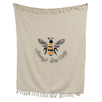 Always Bee Cozy Sunflower Throw Blanket