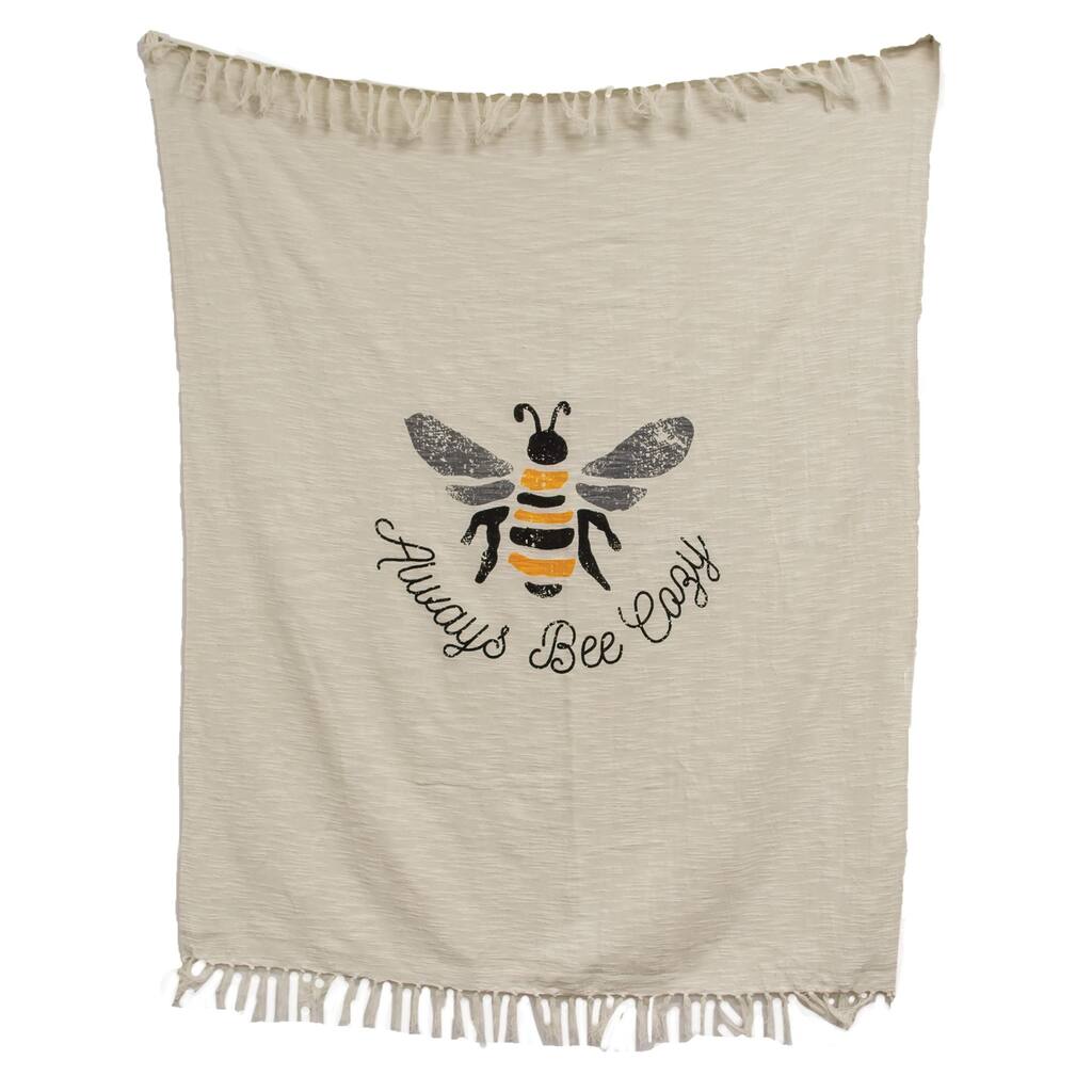 Always Bee Cozy Sunflower Throw Blanket