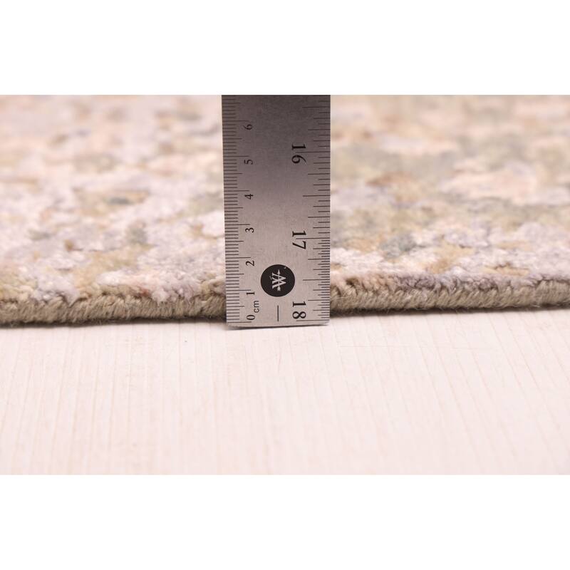 ECARPETGALLERY Hand-knotted Legacy Grey Silk, Wool Rug - 2'5 x 10'3