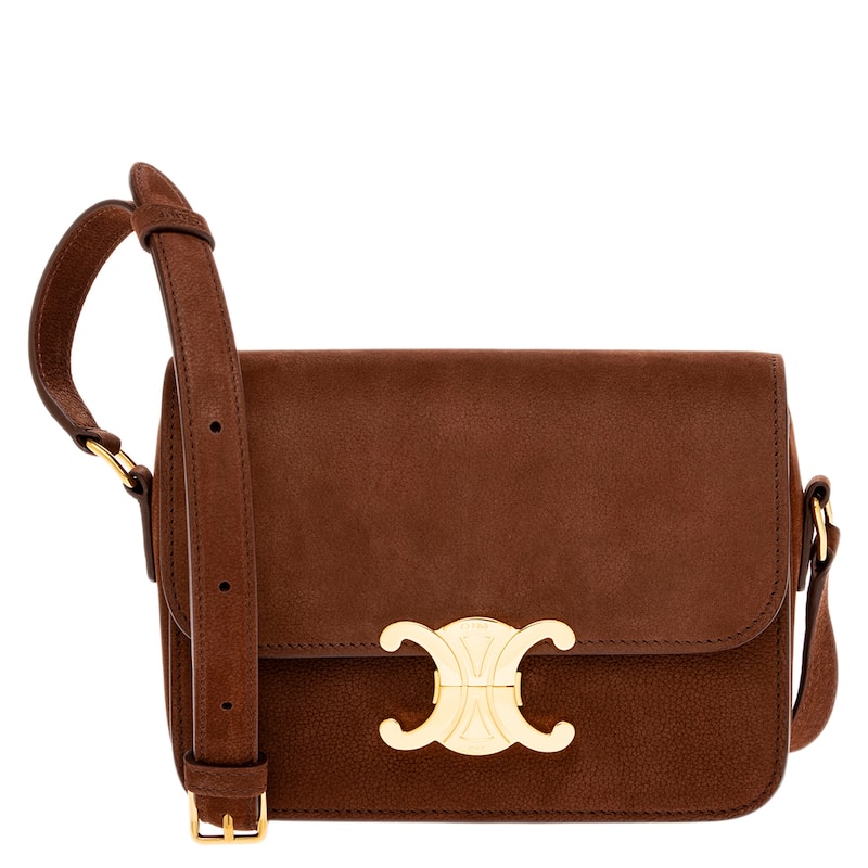 Celine Teen Triomphe Bag - Chestnut