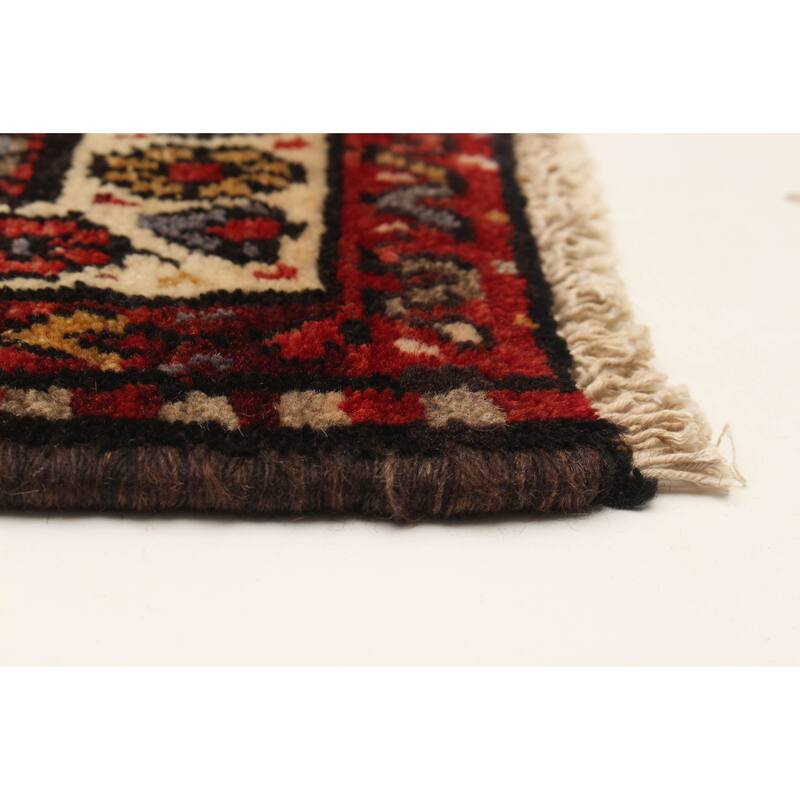 ECARPETGALLERY Hand-knotted Andelz Navy Wool Rug - 4'4 x 10'0