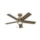 preview thumbnail 15 of 14, Hunter Erling Ceiling Fan with LED Light Kit and Pull Chain - Modern Rustic, Transitional