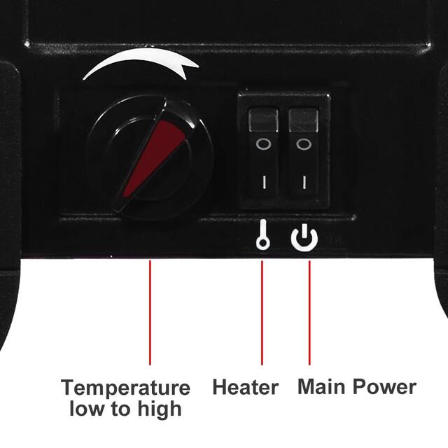 14 inch 1400w Freestanding Fireplace