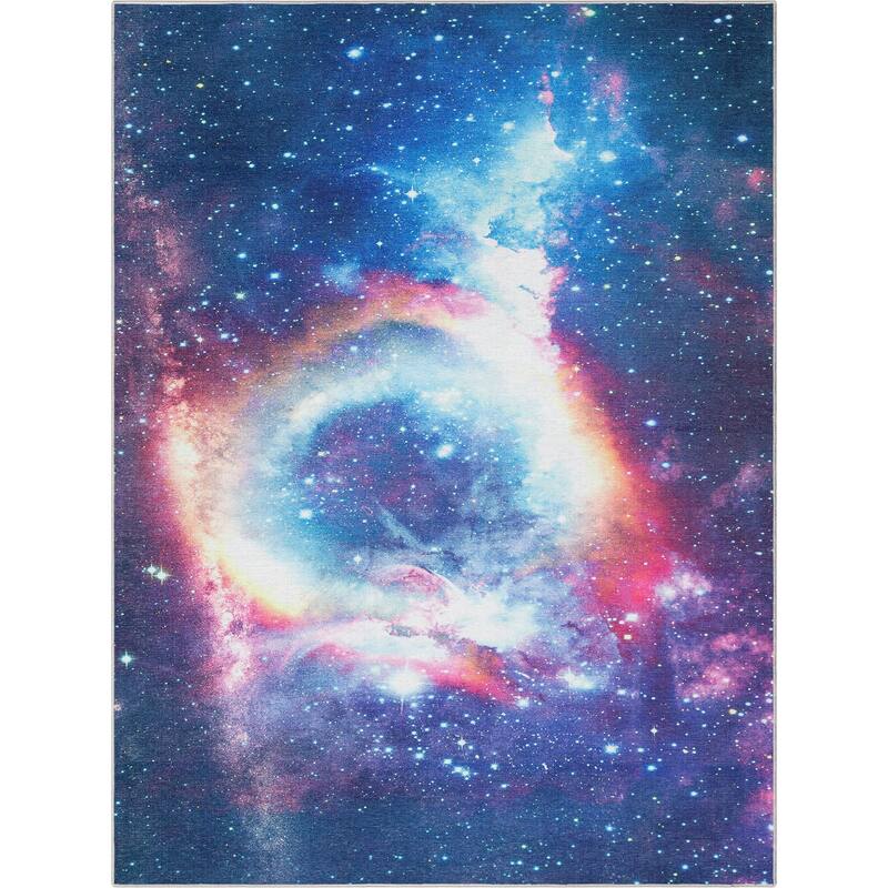 Well Woven Celestial Space Modern Abstract Kids Rug
