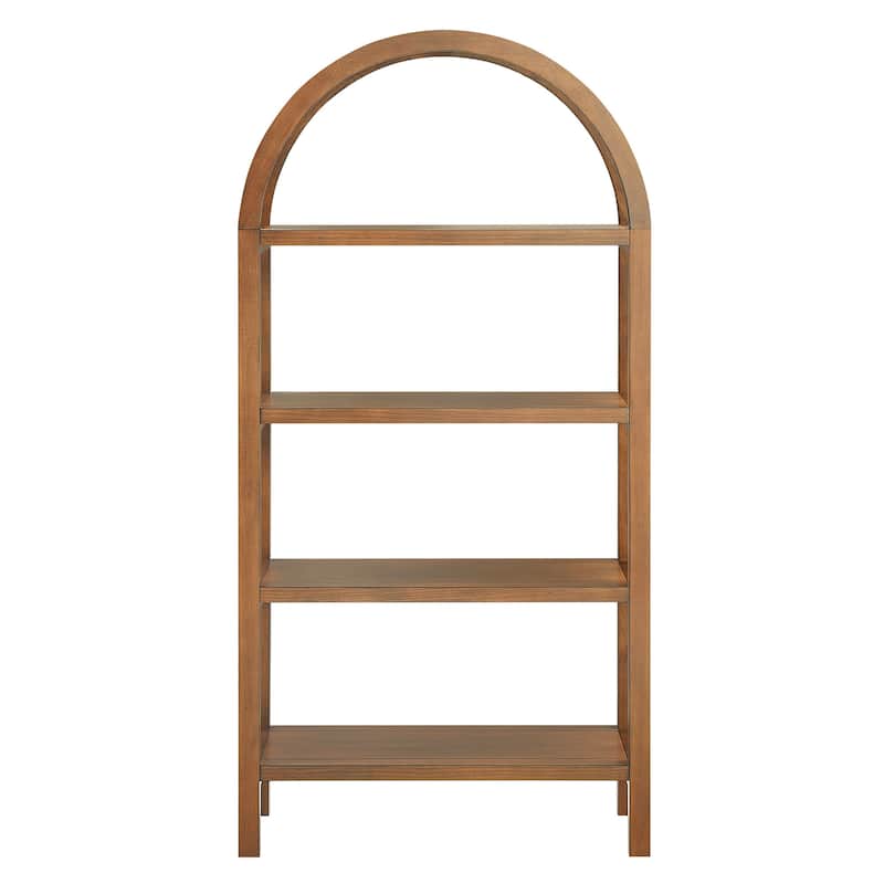 Vexley 60 Inch Wide Arched Bookshelf