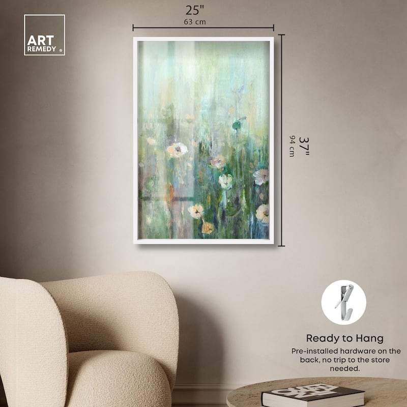 Harmony Green I Shadowbox by Art Remedy