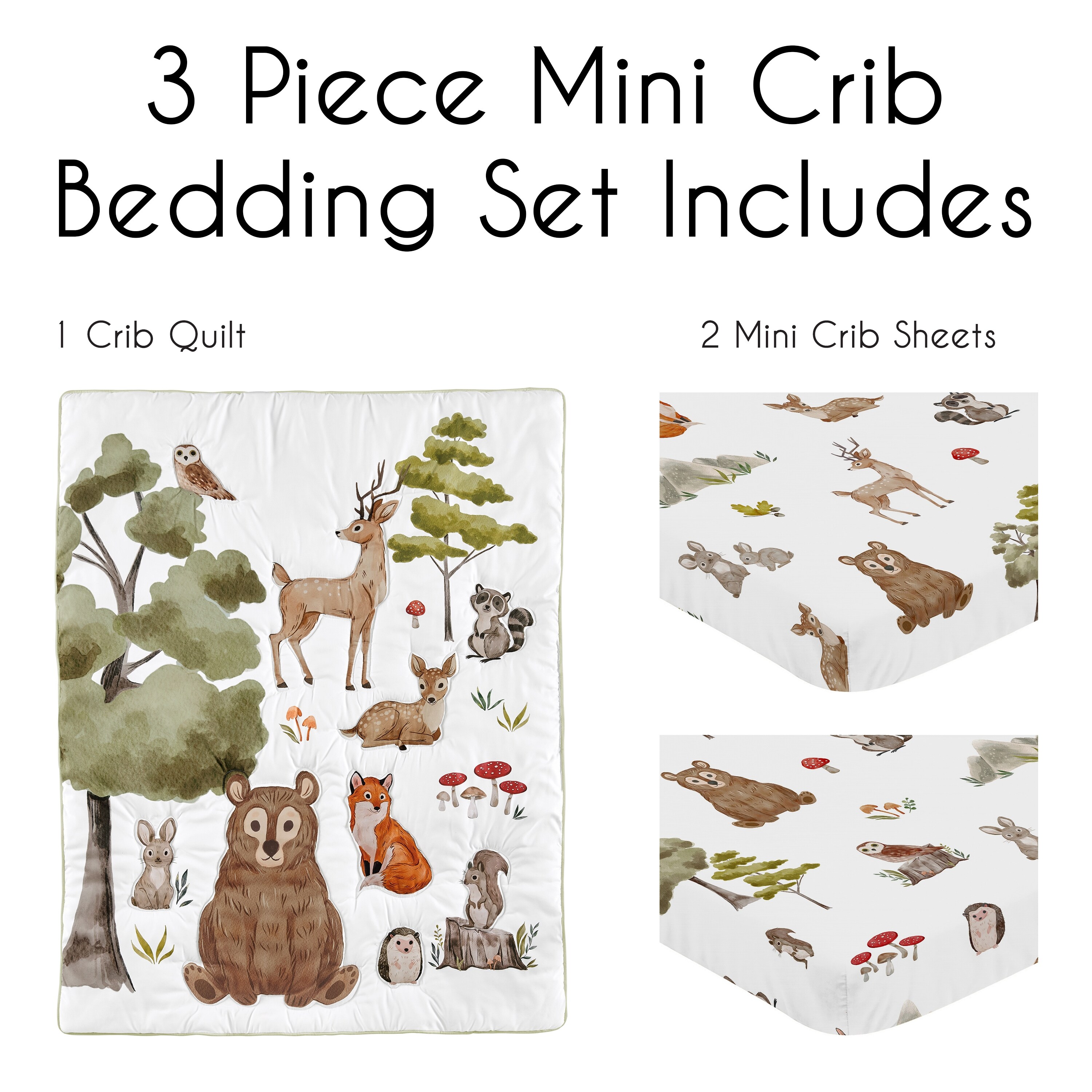 fitted crib hedgehog crib set