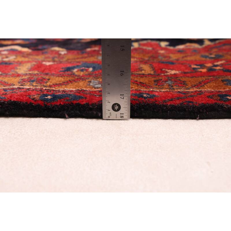 ECARPETGALLERY Hand-knotted Anadol Dark Navy Wool Rug - 6'6 x 8'6