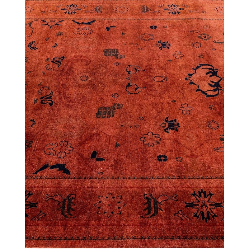 Vibrance, One-of-a-Kind Handmade Area Rug - Red, 6' 0" x 8' 9" - 6' 0" x 8' 9"