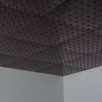 FASÄDE Dome Decorative Vinyl 2ft x 2ft Lay in Ceiling Panel in Smoked Pewter (5 Pack)