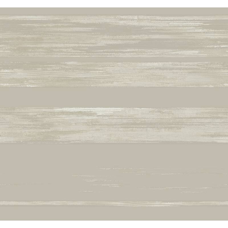 Kemper, Horizontal Dry Brush Wallpaper, 27 in x 27 ft = 60.75 sq ft, Wallpaper Roll - Taupe