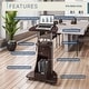 preview thumbnail 16 of 17, Techni Mobili Adjustable Sit-to-Stand Rolling Laptop Cart with Tilt Top and Storage
