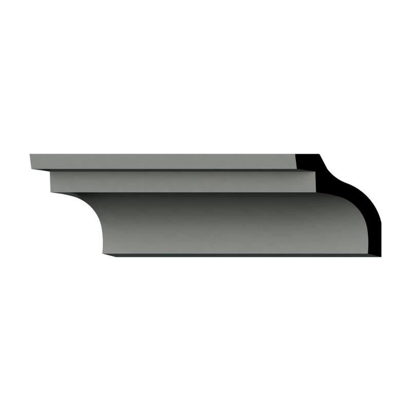 2 1/8"H x 1 3/4"P x 2 3/4"F x 94 1/2"L Lily Crown Moulding - 1-Pack