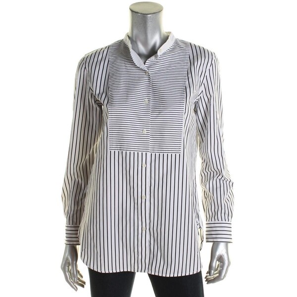 collarless ralph lauren shirt