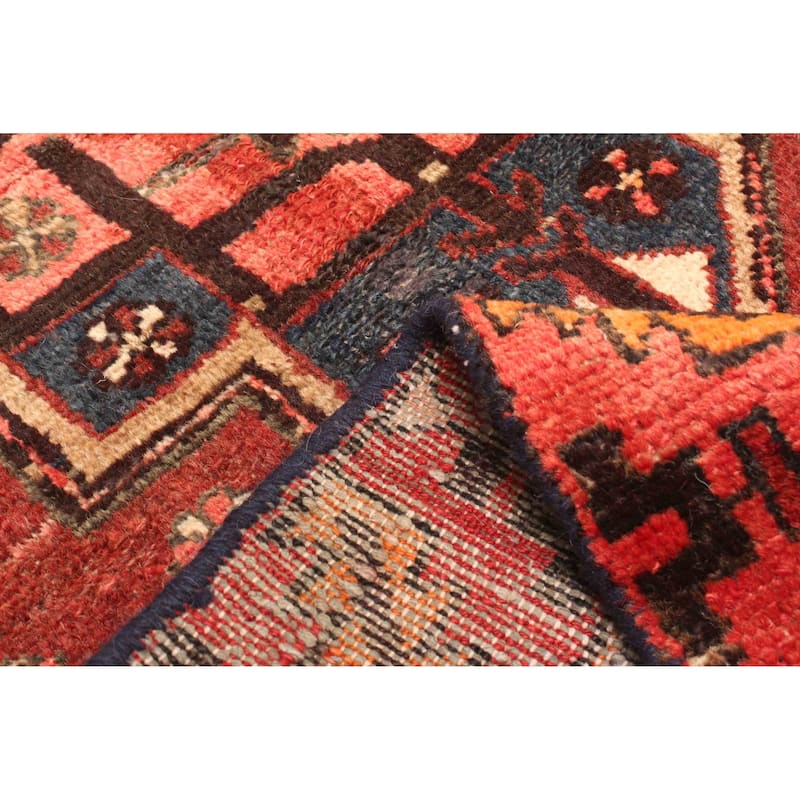 ECARPETGALLERY Hand-knotted Andelz Dark Red Wool Rug - 3'1 x 6'7