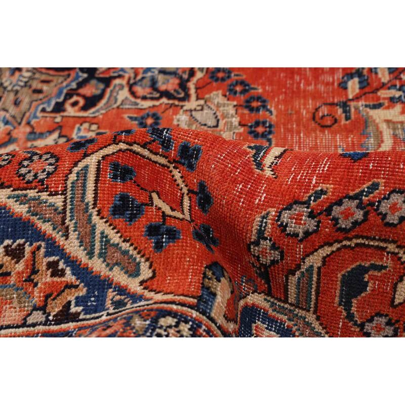 ECARPETGALLERY Hand-knotted Antalya Vintage Dark Copper Wool Rug - 9'4 x 12'10