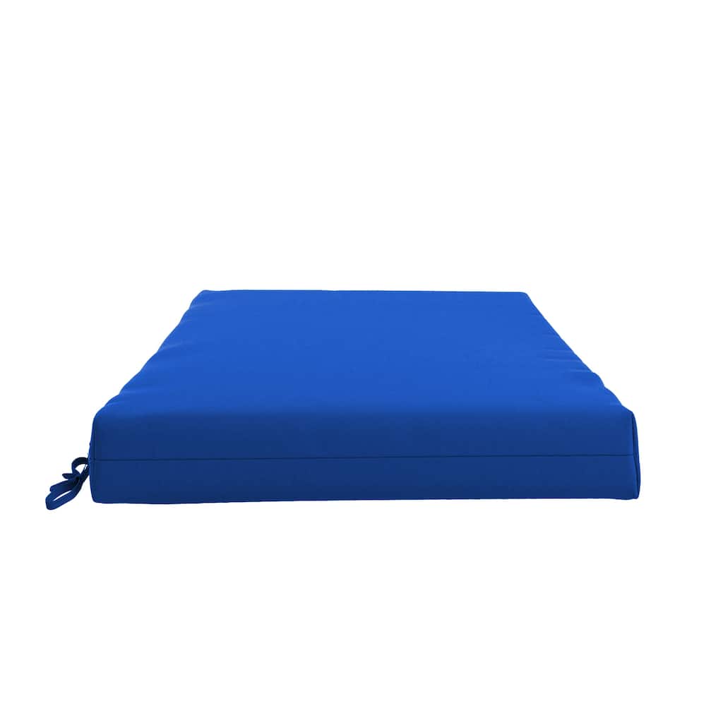 California Umbrella Outdoor Chair Pad Set of 2, 18" x 18", Densified Fiber Fill, Sunbrella Fabric